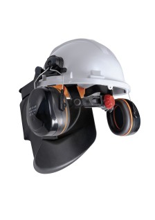 Casque de chantier GYS avec protection auditive & masque LCD teinte 5-8/9-13