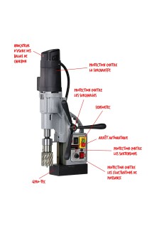 Perceuse magnétique EUROBOOR ECO.55S+T 55 mm 220 V